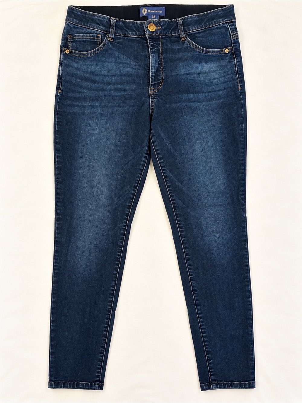Democracy Ab Solution Dark Wash Skinny Ankle Jeans Size 12